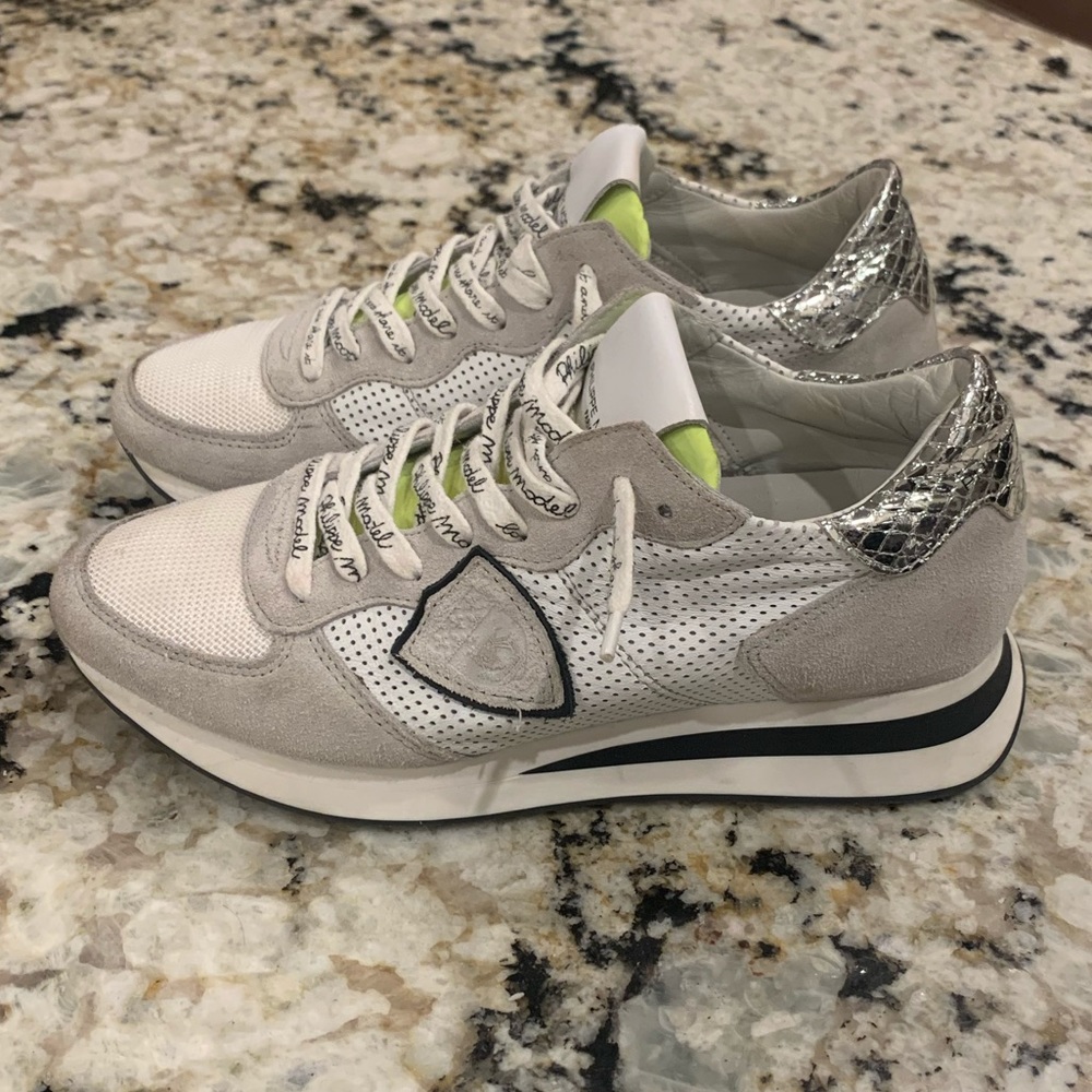 極美品 PHILIPPE MODEL メンズ スニーカー TROPEZ 41 Philippe Model Tropez X Sneakers - Gem